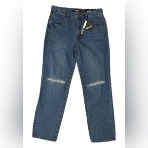 DOLLHOUSE Ripped Knee High-Rise Dad Jeans